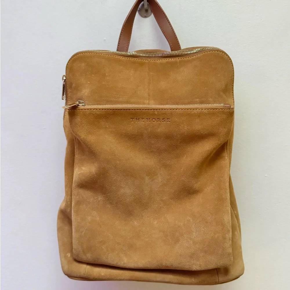The Horse Limited Edition Caramel Suede Backpack - Picture 2 of 13